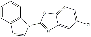 2-(1H-Indol-1-yl)-5-chlorobenzothiazole Structure