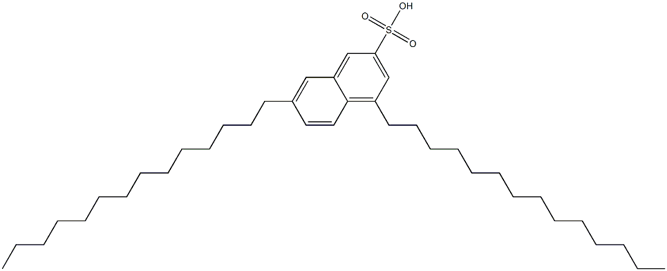 4,7-Ditetradecyl-2-naphthalenesulfonic acid 구조식 이미지