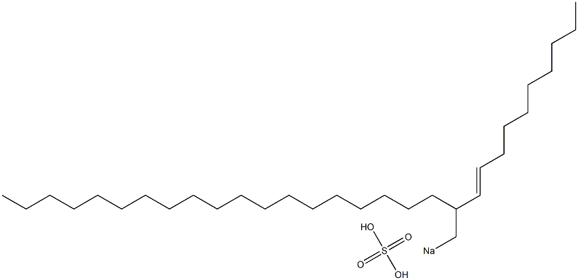 Sulfuric acid 2-(1-decenyl)henicosyl=sodium ester salt 구조식 이미지