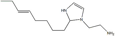 1-(2-Aminoethyl)-2-(5-octenyl)-4-imidazoline 구조식 이미지