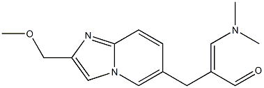 2-(Methoxymethyl)-6-[2-[(dimethylamino)methylene]-3-oxopropyl]imidazo[1,2-a]pyridine 구조식 이미지