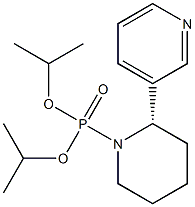 3-[(2S)-1-[Isopropoxy(isopropoxy)phosphinyl]piperidin-2-yl]pyridine 구조식 이미지
