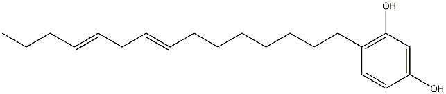 6-(8,11-Pentadecadienyl)resorcinol Structure