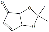 2,2-Dimethyl-3a,6a-dihydro-4H-cyclopenta-1,3-dioxol-4-one 구조식 이미지