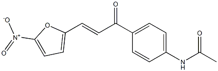 4'-[3-(5-Nitrofuran-2-yl)acryloyl]acetanilide 구조식 이미지