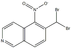 5-Nitro-6-dibromomethylisoquinoline 구조식 이미지