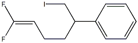 1,1-Difluoro-5-phenyl-6-iodo-1-hexene Structure