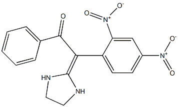 2-[(2,4-Dinitrophenyl)(benzoyl)methylene]imidazolidine 구조식 이미지