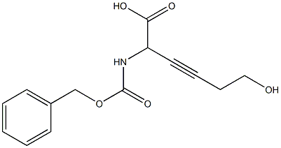 2-Benzyloxycarbonylamino-6-hydroxy-3-hexynoic acid 구조식 이미지