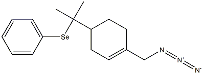 1-(Azidomethyl)-4-(1-methyl-1-phenylselenoethyl)-1-cyclohexene Structure