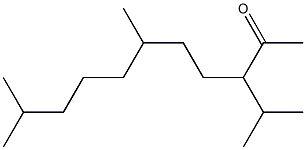 3-Isopropyl-6,10-dimethylundecan-2-one Structure
