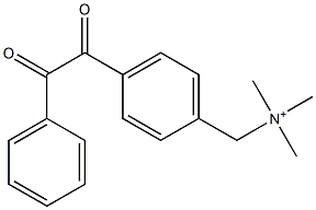 N,N,N-Trimethyl-4-(oxophenylacetyl)benzenemethanaminium Structure