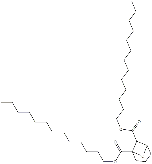 7-Oxabicyclo[3.1.1]heptane-1,6-dicarboxylic acid ditridecyl ester Structure