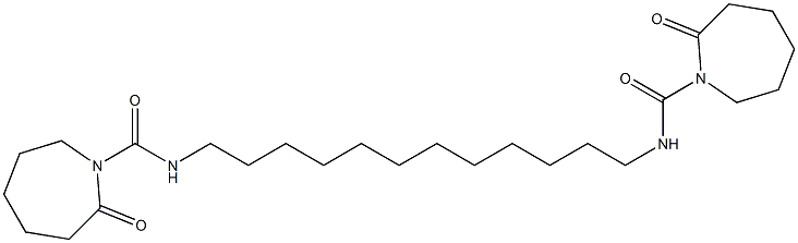 N,N'-(Dodecane-1,12-diyl)bis[(2-oxohexahydro-2H-azepine)-1-carboxamide] Structure