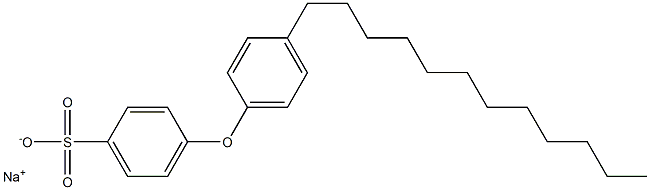 4-(4-Dodecylphenoxy)benzenesulfonic acid sodium salt 구조식 이미지