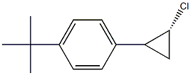 1-[(2R)-2-Chlorocyclopropyl]-4-(1,1-dimethylethyl)benzene 구조식 이미지