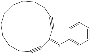 3-Phenylimino-1,4-cyclotetradecadiyne 구조식 이미지