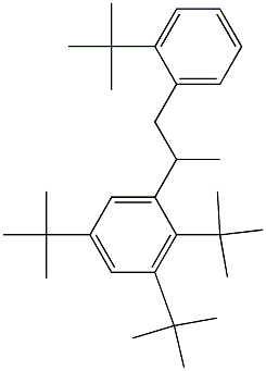 2-(2,3,5-Tri-tert-butylphenyl)-1-(2-tert-butylphenyl)propane Structure