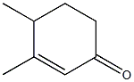 3,4-Dimethyl-2-cyclohexen-1-one 구조식 이미지