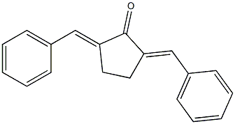 (2E,5E)-2,5-Bis(phenylmethylene)cyclopentanone Structure