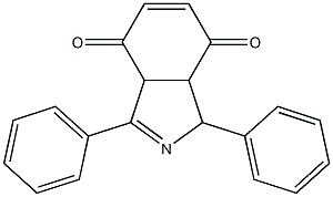 3a,7a-Dihydro-1,3-diphenyl-1H-isoindole-4,7-dione 구조식 이미지