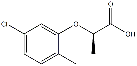 [R,(+)]-2-[(5-Chloro-o-tolyl)oxy]propionic acid 구조식 이미지