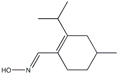 2-Isopropyl-4-methylcyclohexene-1-carbaldehyde oxime Structure