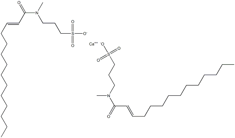 Bis[3-[N-(2-tetradecenoyl)-N-methylamino]-1-propanesulfonic acid]calcium salt Structure