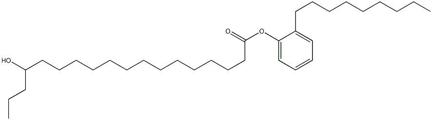 15-Hydroxystearic acid 2-nonylphenyl ester Structure