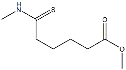 6-Methoxy-N-methyl-6-oxohexanethioamide 구조식 이미지