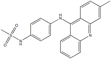 N-[4-[(3-Methyl-9-acridinyl)amino]phenyl]methanesulfonamide Structure