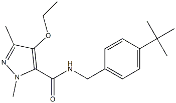 N-(4-tert-Butylbenzyl)-1,3-dimethyl-4-ethoxy-1H-pyrazole-5-carboxamide 구조식 이미지