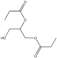 Dipropionic acid 3-hydroxy-1,2-propanediyl ester Structure