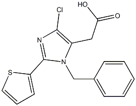 2-(2-Thienyl)-1-benzyl-4-chloro-1H-imidazole-5-acetic acid Structure