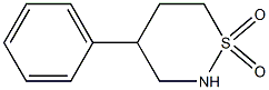 4-Phenyltetrahydro-2H-1,2-thiazine 1,1-dioxide 구조식 이미지