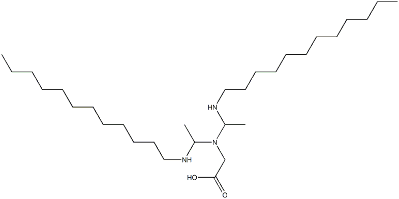 N,N-Bis[1-(dodecylamino)ethyl]glycine Structure