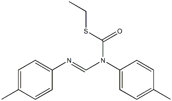 N1-[(Ethylthio)carbonyl]-N1,N2-di(p-tolyl)formamidine 구조식 이미지