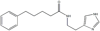 N-[2-(1H-Imidazol-4-yl)ethyl]-5-phenylvaleramide Structure