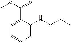 o-(Propylamino)benzoic acid methyl ester Structure