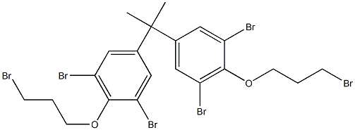 2,2-Bis[3,5-dibromo-4-(3-bromopropoxy)phenyl]propane Structure