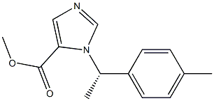 1-[(S)-1-(4-Methylphenyl)ethyl]-1H-imidazole-5-carboxylic acid methyl ester 구조식 이미지