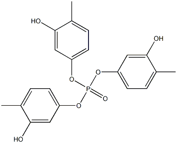 Phosphoric acid tri(3-hydroxy-4-methylphenyl) ester 구조식 이미지