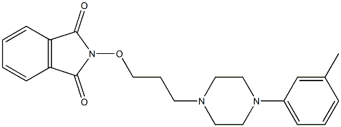 2-[3-[4-(3-Methylphenyl)-1-piperazinyl]propyloxy]-1H-isoindole-1,3(2H)-dione 구조식 이미지