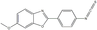 6-Methoxy-2-[4-isothiocyanatophenyl]benzoxazole 구조식 이미지