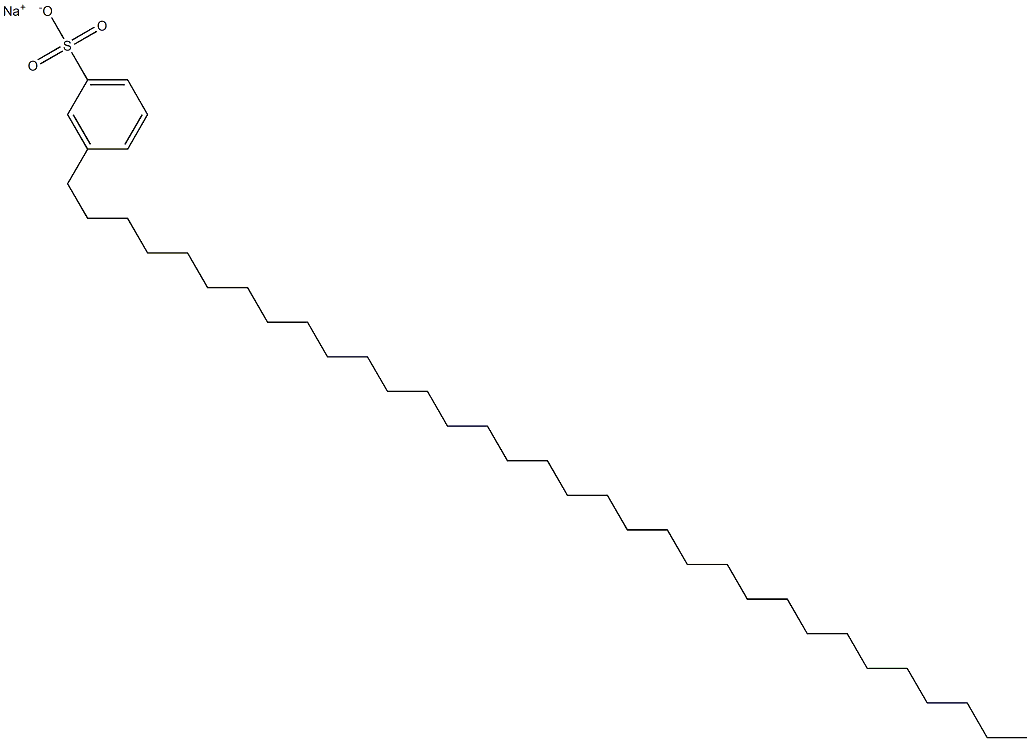 3-(Tritriacontan-1-yl)benzenesulfonic acid sodium salt 구조식 이미지