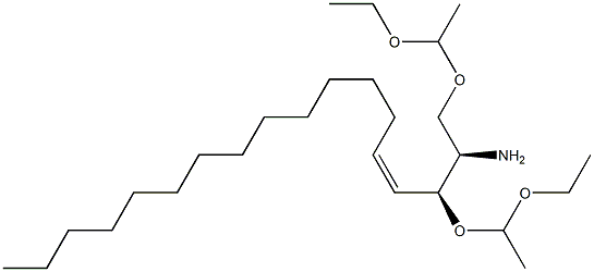 (2R,3S,4Z)-1,3-Bis(1-ethoxyethoxy)-4-octadecen-2-amine 구조식 이미지