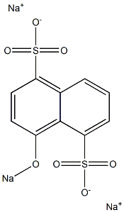 4-(Sodiooxy)-1,5-naphthalenedisulfonic acid disodium salt 구조식 이미지