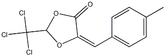 (5E)-2-(Trichloromethyl)-5-(4-methylbenzylidene)-1,3-dioxolan-4-one Structure