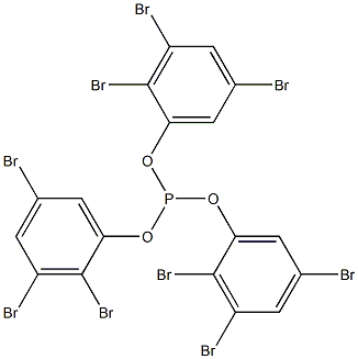 Phosphorous acid tris(2,3,5-tribromophenyl) ester 구조식 이미지