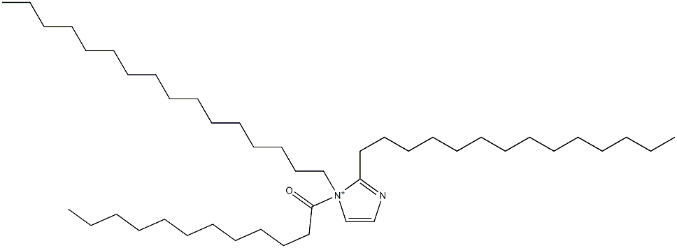 1-Hexadecyl-1-dodecanoyl-2-tetradecyl-1H-imidazol-1-ium 구조식 이미지